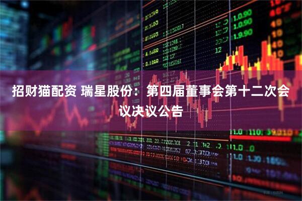 招财猫配资 瑞星股份：第四届董事会第十二次会议决议公告