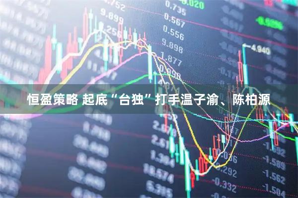 恒盈策略 起底“台独”打手温子渝、陈柏源